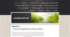 Desktop Screenshot of consapevoli.net